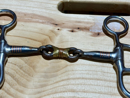 #3 | Used Argentine Snaffle Bit with Copper Dogbone • 5”