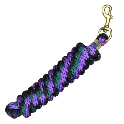 Signature Elite Poly Lead Rope with Brass Bolt Snap Multi Color