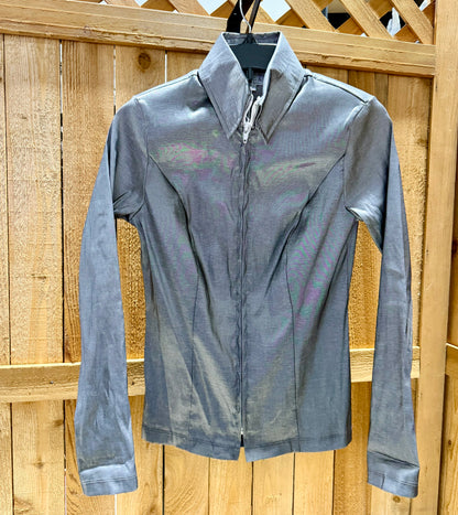 Hobby Horse Metallic Charcoal Show Shirt • Ladies Small • Used Once