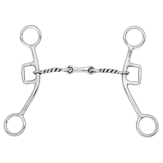 Twisted Wire Dogbone Sliding Gag Bit – 5"