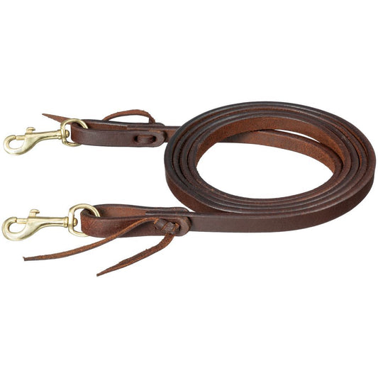 Harness Leather Roping Reins with Snap Ends