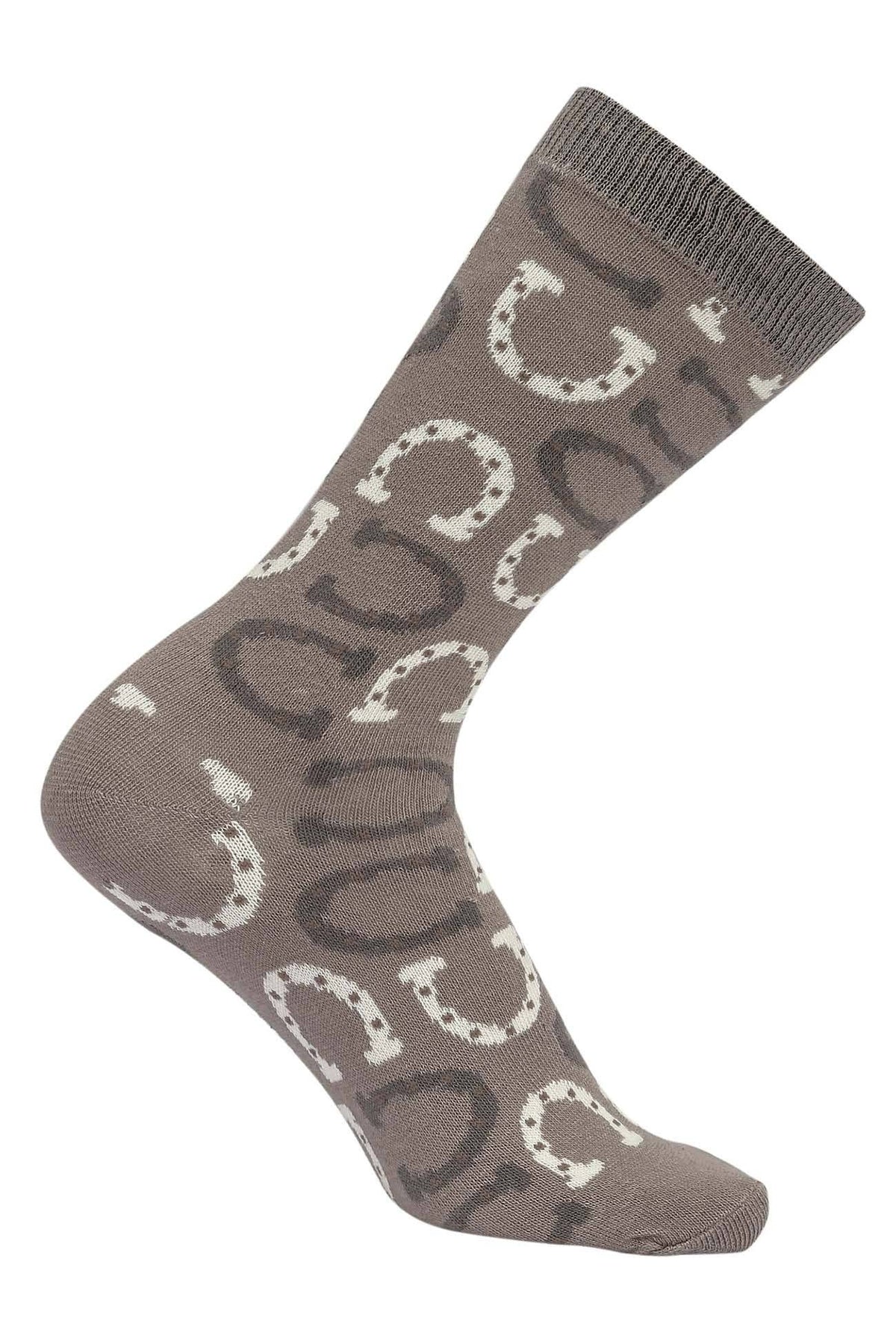 Ladies Lucky Horseshoes Knee Socks – Sold Individually