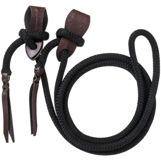 Roping Reins with Slobber Straps - 10’ long