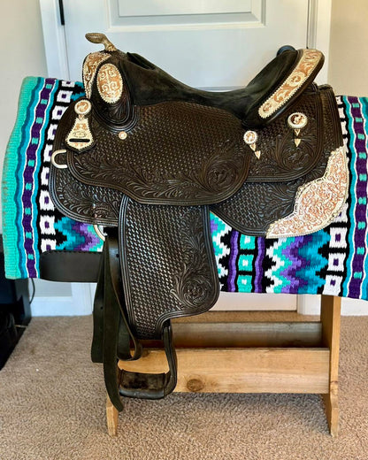 Erin Rhea Western Show Pad • Seafoam / Teal / Turquoise / Purple