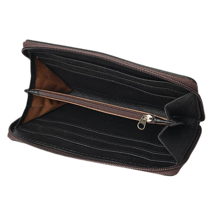 Hand Tooled Genuine Leather Wallet – Western Style