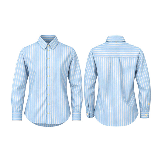 The Tailored Sportsman Show Shirt – Blue/White Stripe