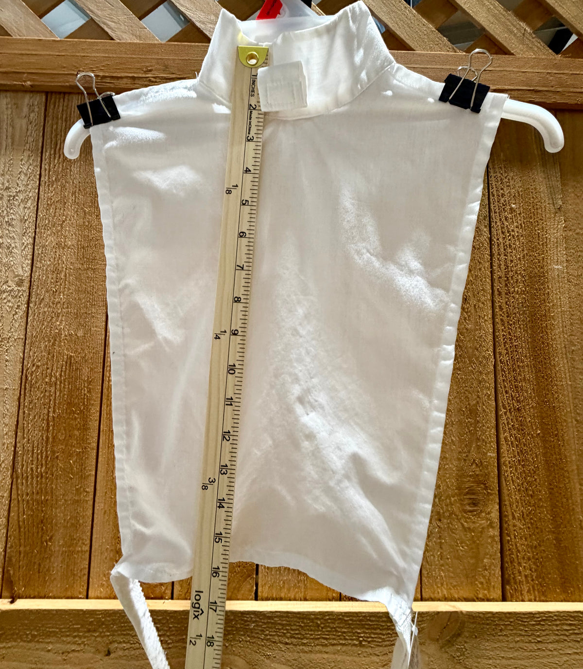 White English Show Dickie • High Collar • One Size Fits Most