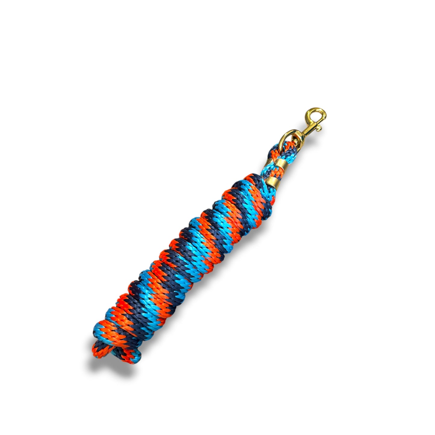 Signature Elite Poly Lead Rope with Brass Bolt Snap Multi Color