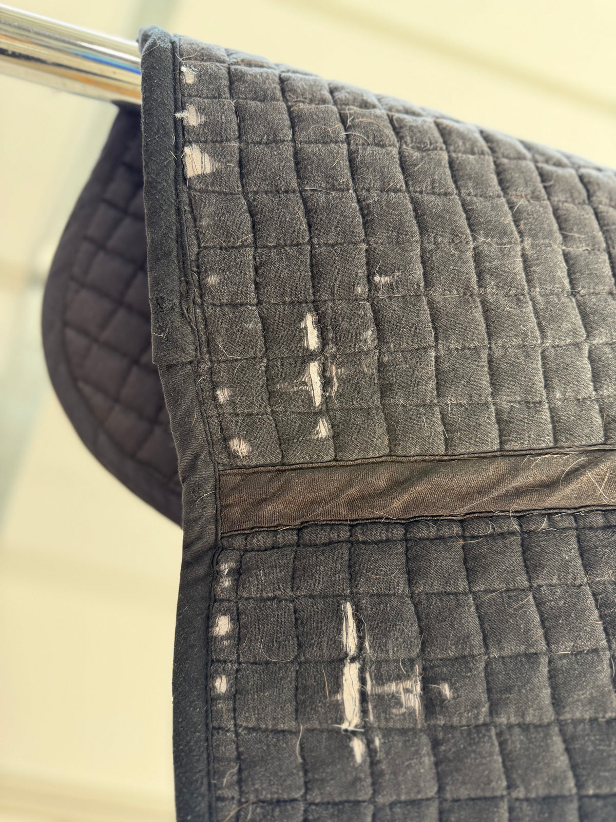 Used Dover Saddlery Dressage Pad – Black with Fading
