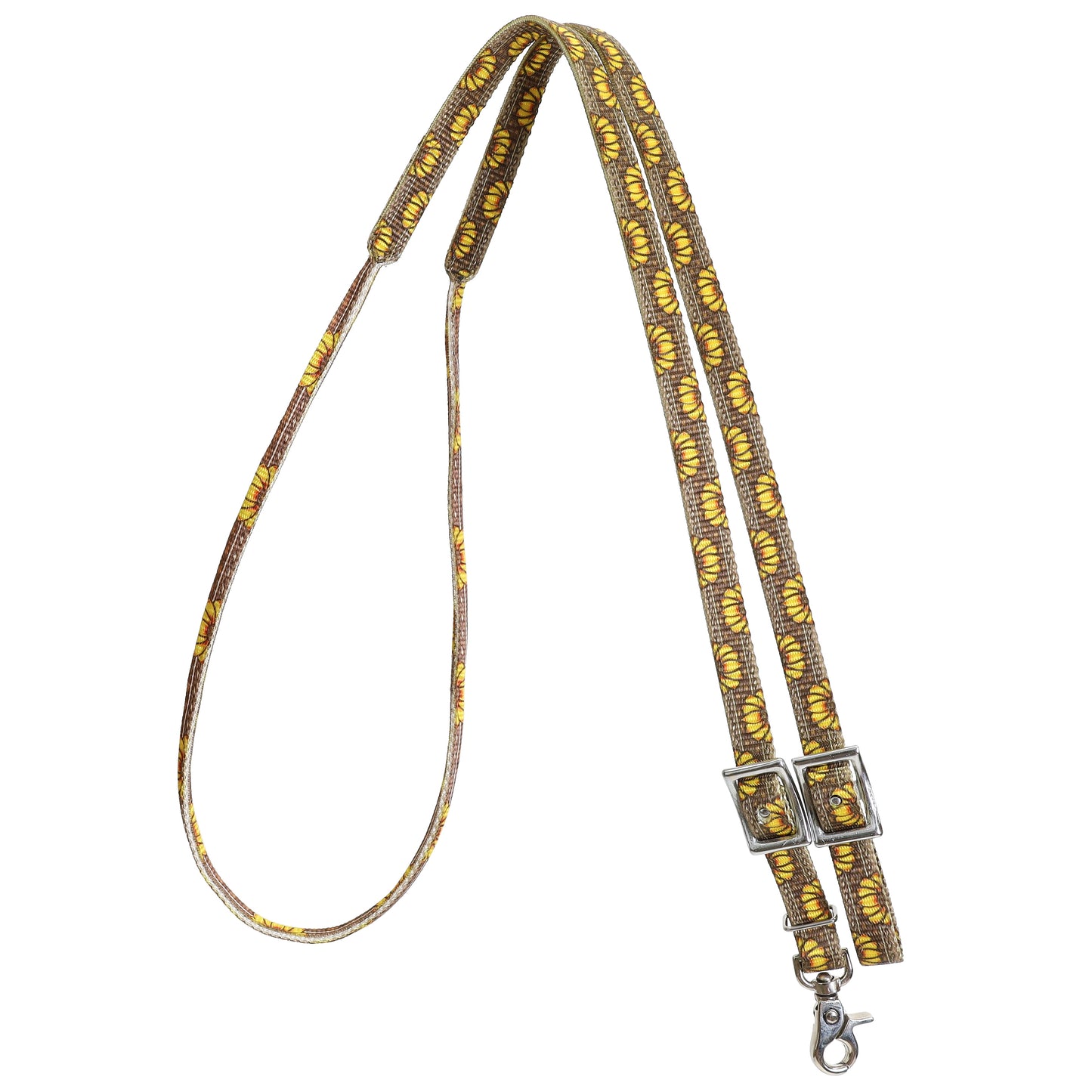 7.5’ Sunflower Rolled Nylon Contest Reins