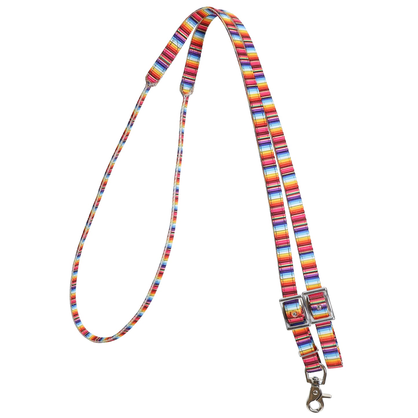 7.5’ Serape Rolled Nylon Contest Reins