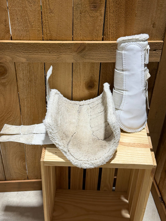 Used DSB Dressage Sport Boots – Large – White