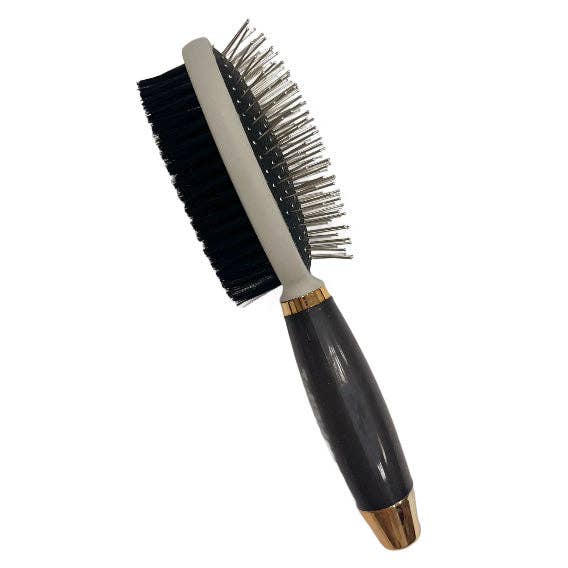 Double Sided Brush with Soft Gel Grip