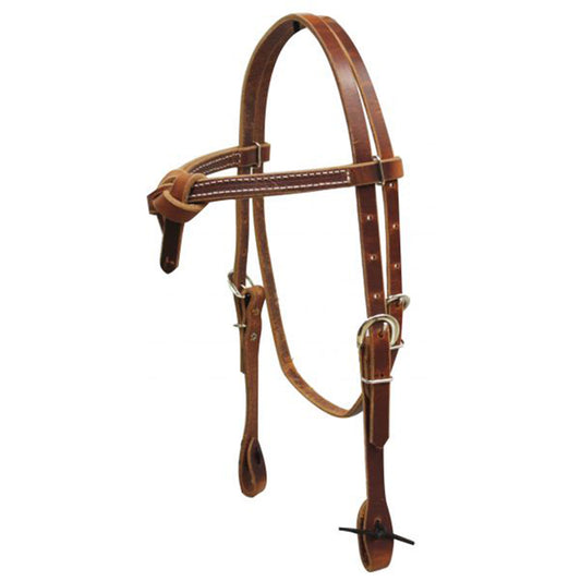 Futurity Knot Harness Leather Browband Headstall