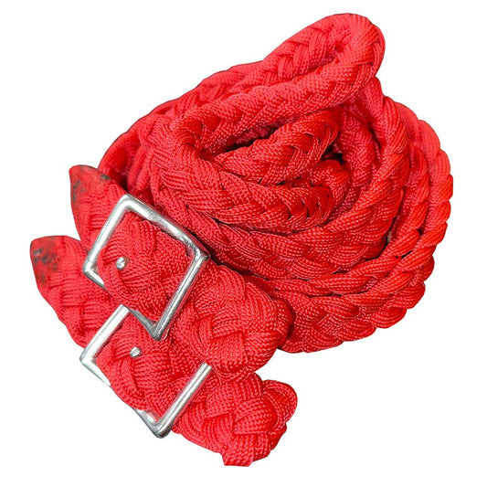 Braided Poly Barrel Reins – 8' Long with Grip Knots