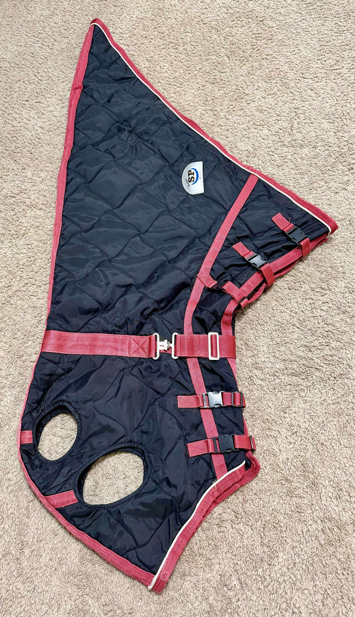 Amazon Smartpak USED SmartPak Quilted Stable Hood – Size Medium – Spotted M Tack