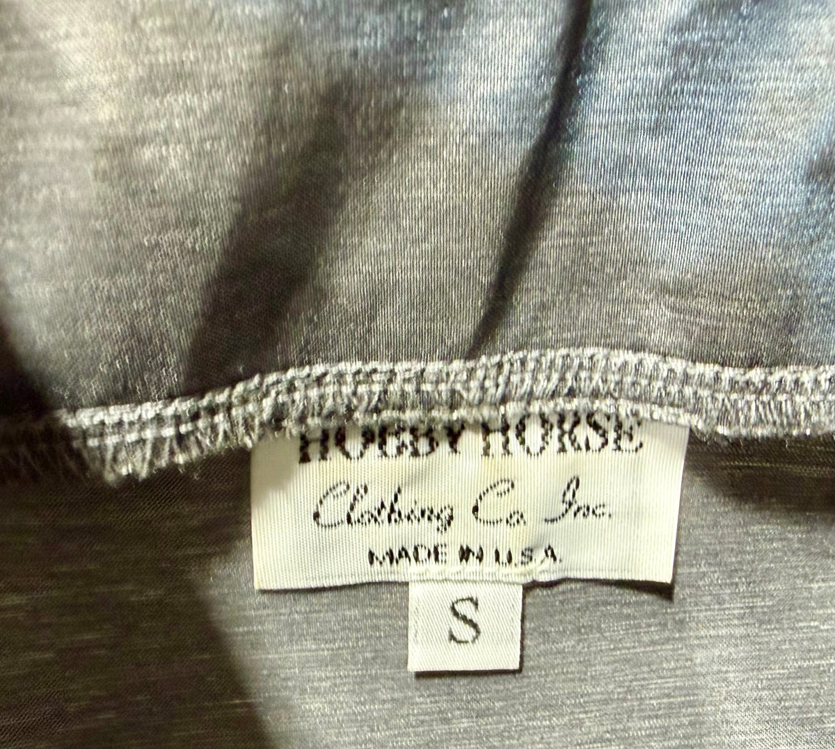 Hobby Horse Metallic Charcoal Show Shirt • Ladies Small • Used Once