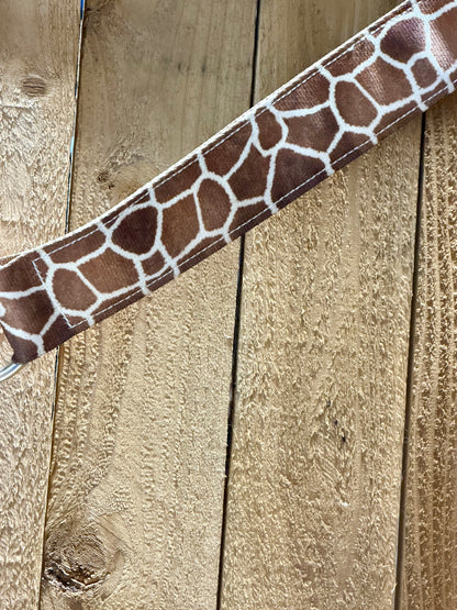 NWOT Giraffe-Print Nylon Breastcollar – Full Horse Size