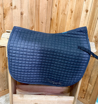 Used Dover Saddlery Dressage Pad – Black with Fading