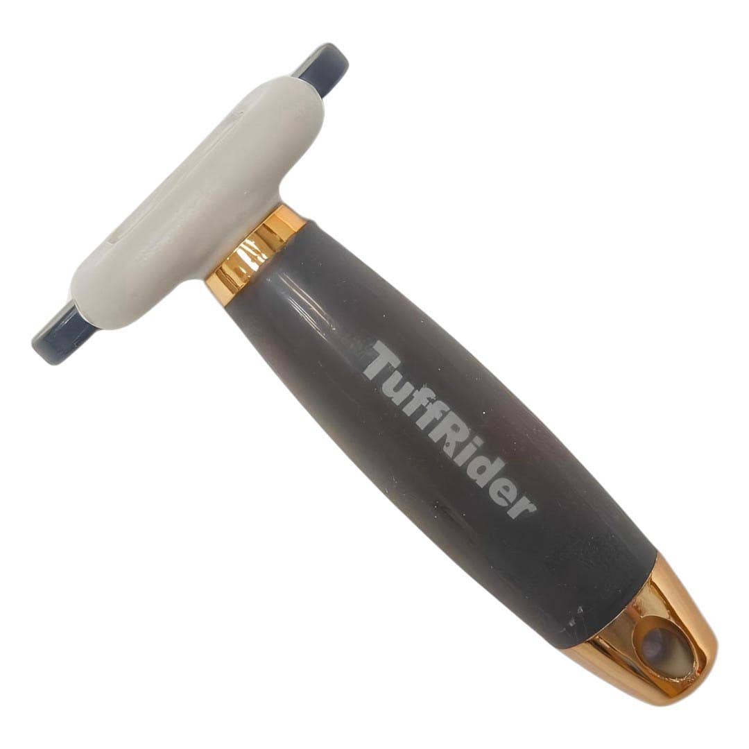 Metal Shedding Blade Comb with Soft Gel Grip