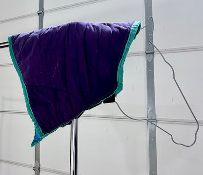 Used Heavyweight Padded Neck Cover – Small – Purple & Teal
