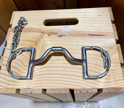 Used Myler Ported Dee English Bit with Hooks