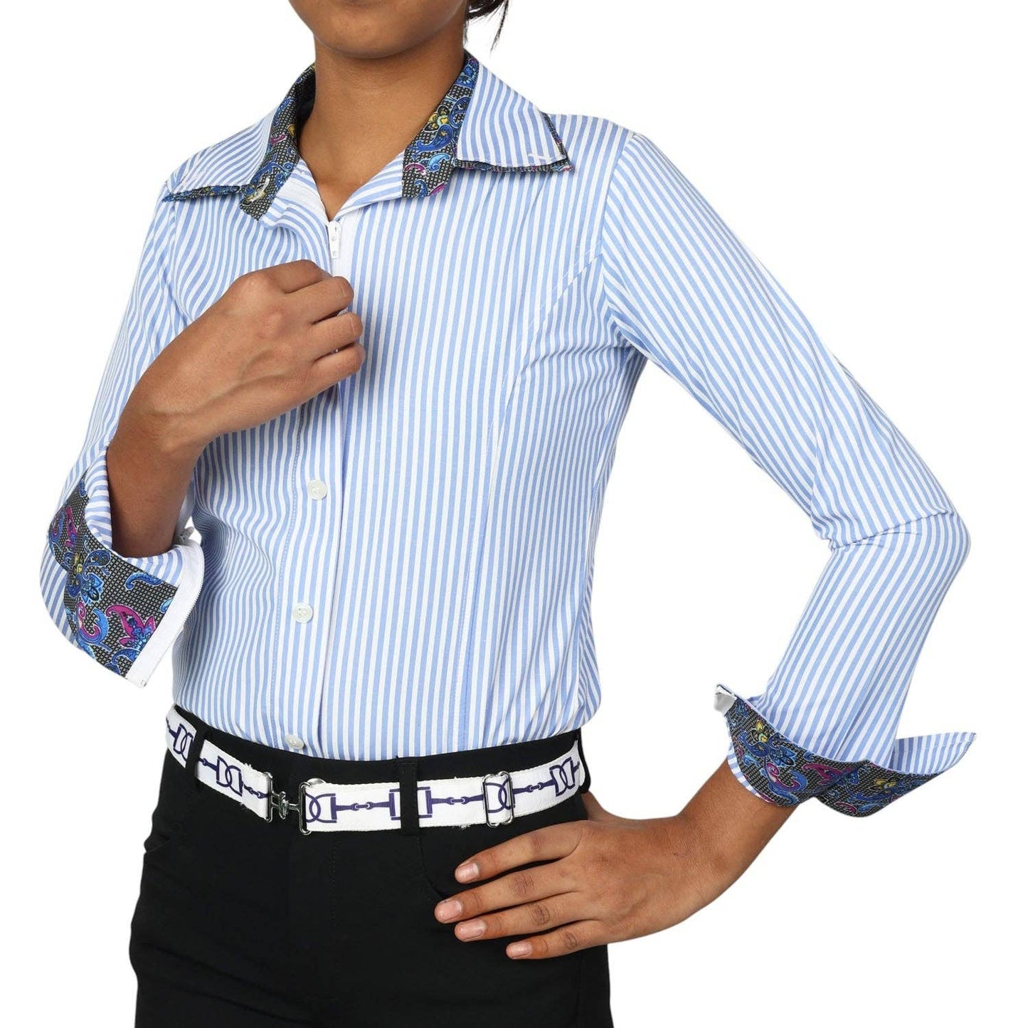 Hidden Zip Show Top – Youth Show Shirt