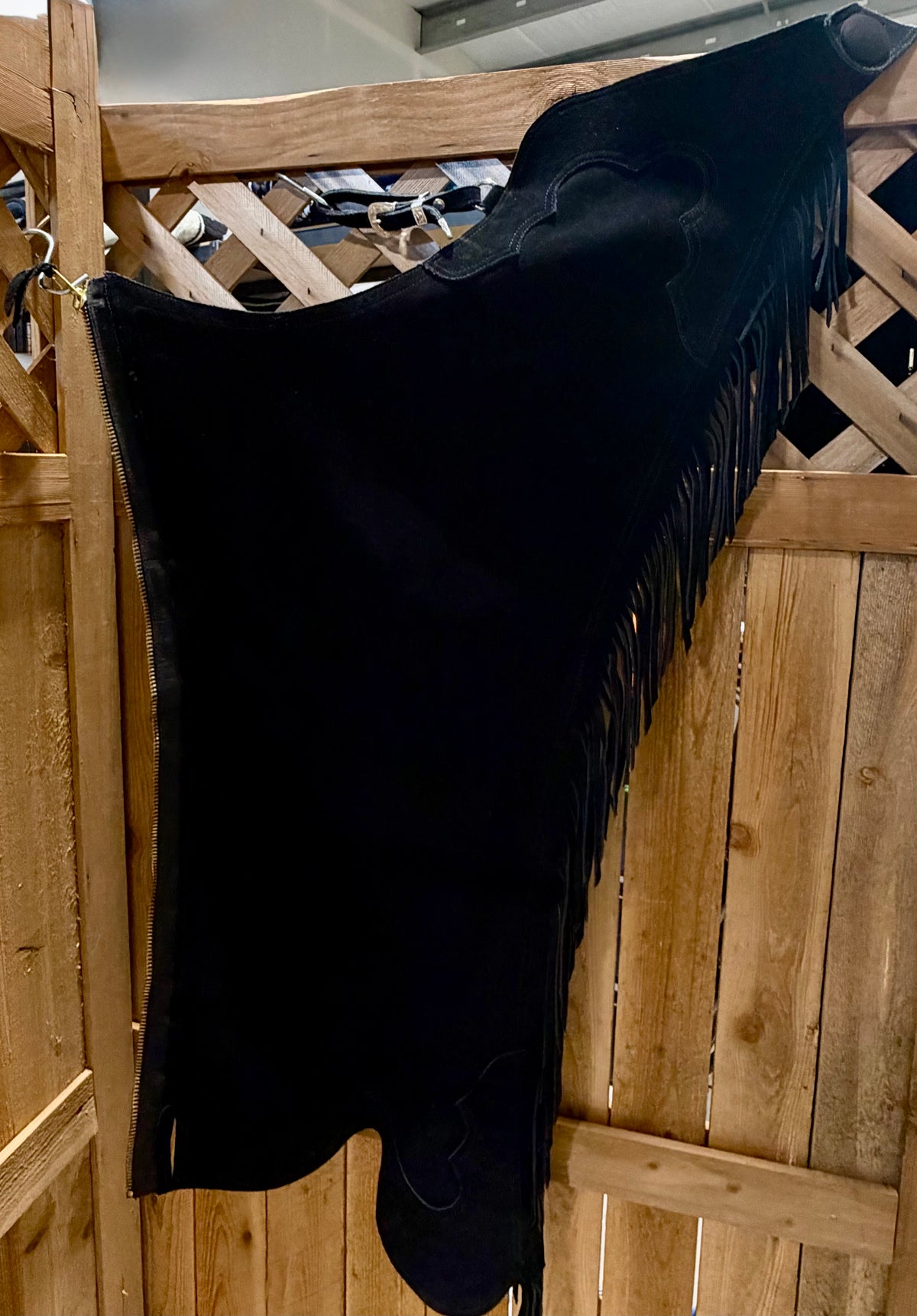 Hobby Horse Suede Chaps • Black • Size Youth XL