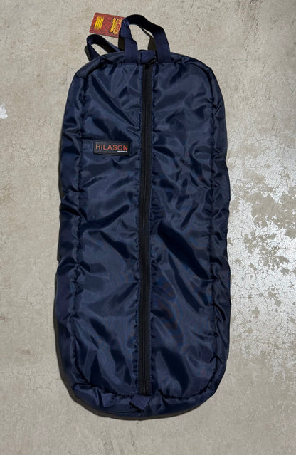Used Navy Padded Bridle Bag • Missing Hanging Hook