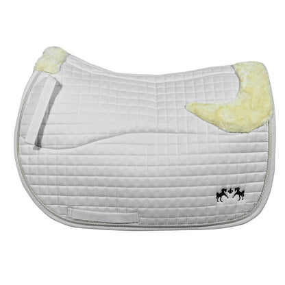 Couture Regal Saddle Pad with White Sherpa Fleece & CoolMax® Linings