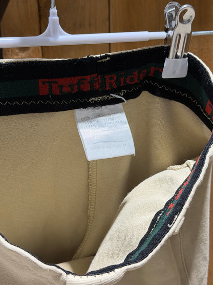 TuffRider Children’s Pull-On Jodhpurs • Light Tan • Size 8 • Standard Length