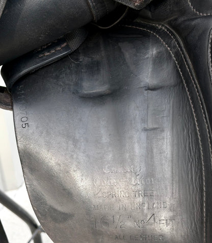 County Saddlery Competitor Dressage Saddle – 16.5” – No. 4 Fit / Medium-Wide – Black