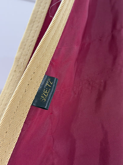 Used Nylon Stable Sheet – 72” – Burgundy & Tan