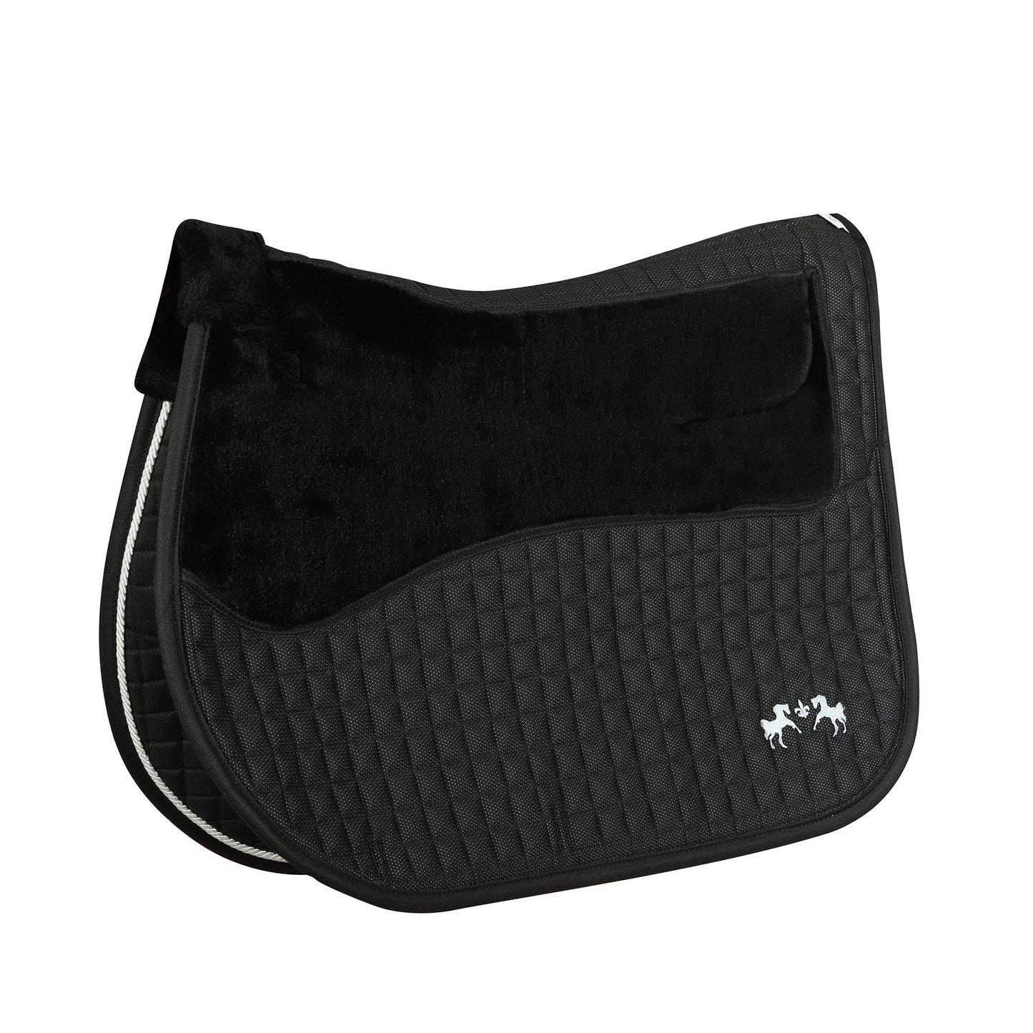 Couture Regal Saddle Pad with White Sherpa Fleece & CoolMax® Linings