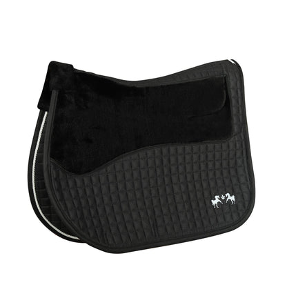 Couture Regal Saddle Pad with White Sherpa Fleece & CoolMax® Linings