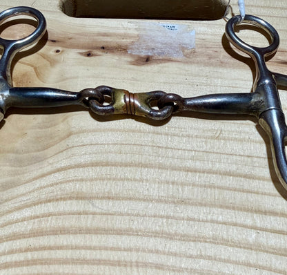 #1 | Used Argentine Snaffle Bit with Copper Dogbone • 5”