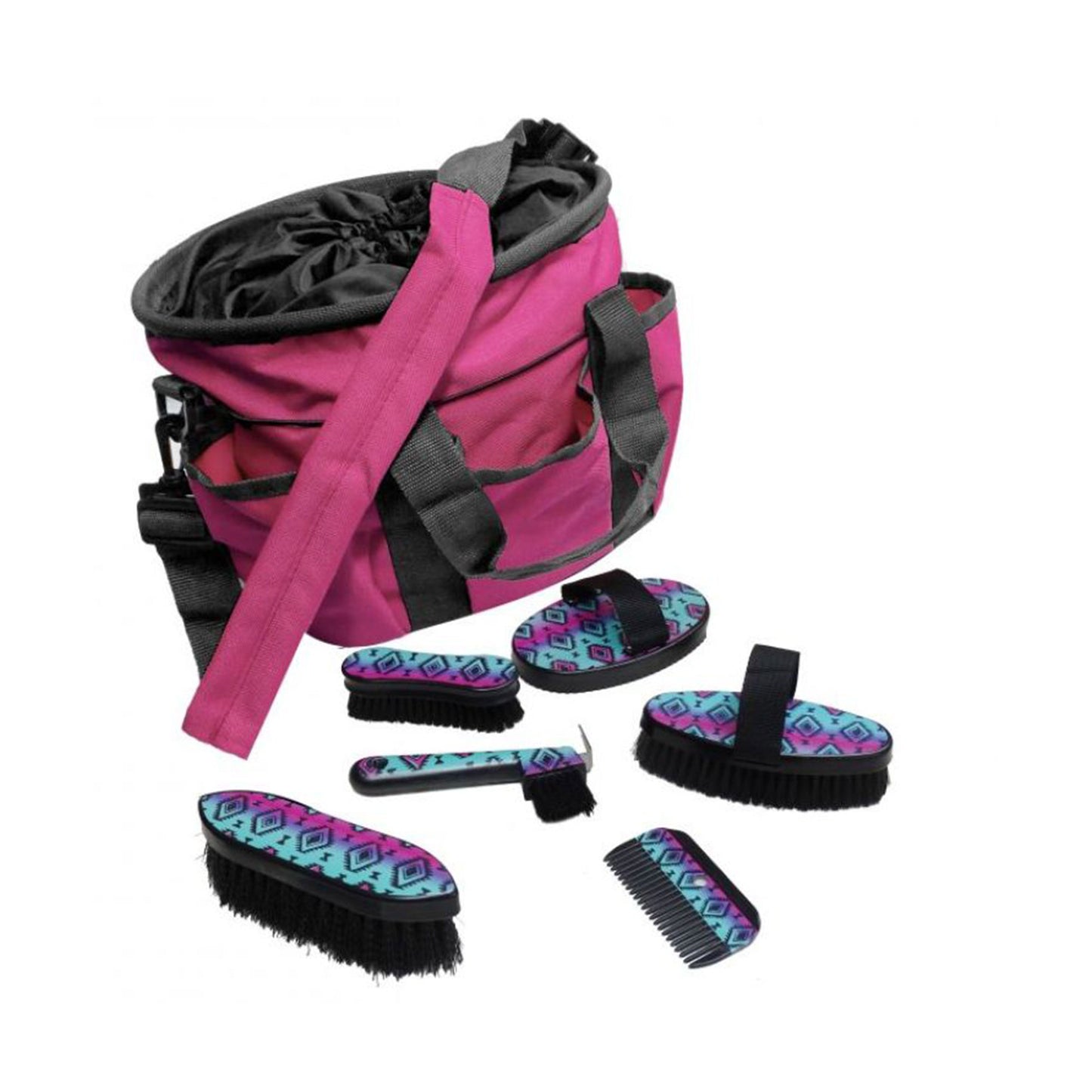 6-Piece Navajo Print Grooming Kit with Nylon Cordura Carrying Bag