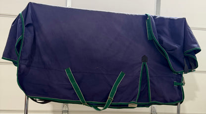 Used Weatherbetta Mid-Weight Turnout Blanket with Detachable Neck Cover – 69”