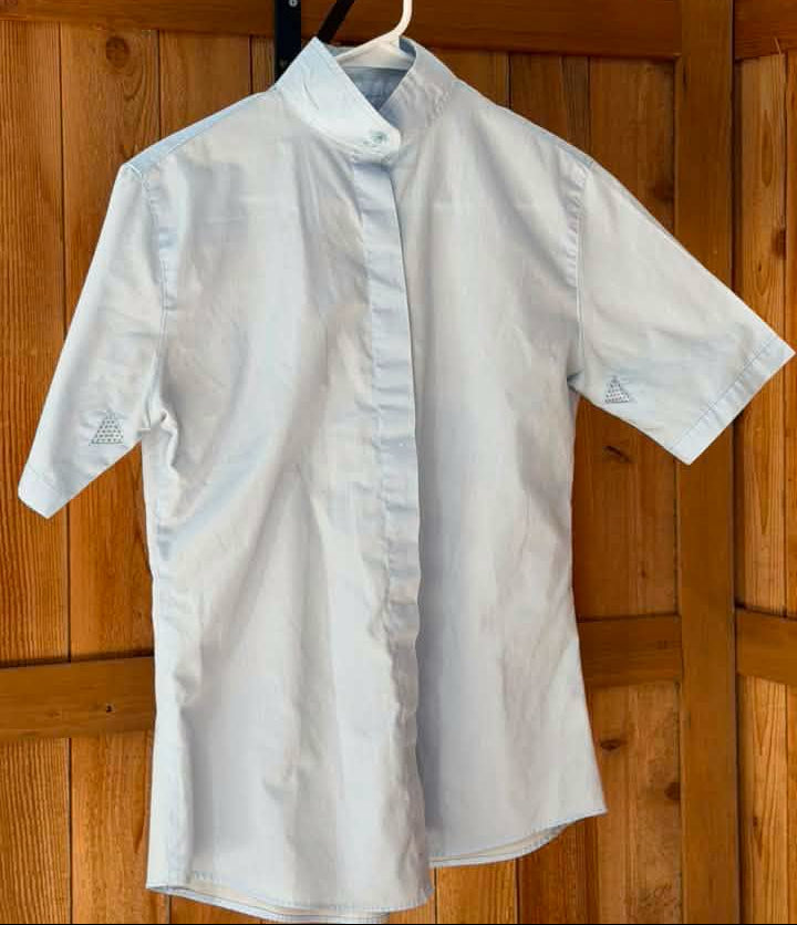 EquiStar Women’s Short Sleeve Show Shirt – Light Blue