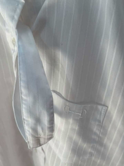 Beaufort Riding Necessities by Eisers Women’s Lightweight Show Shirt w/ Collar – White Shadow Stripe