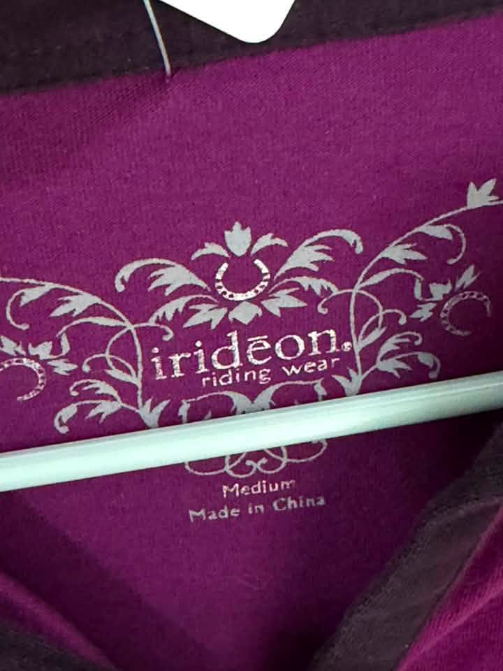Irideon Women’s Long Sleeve Riding Polo – Purple