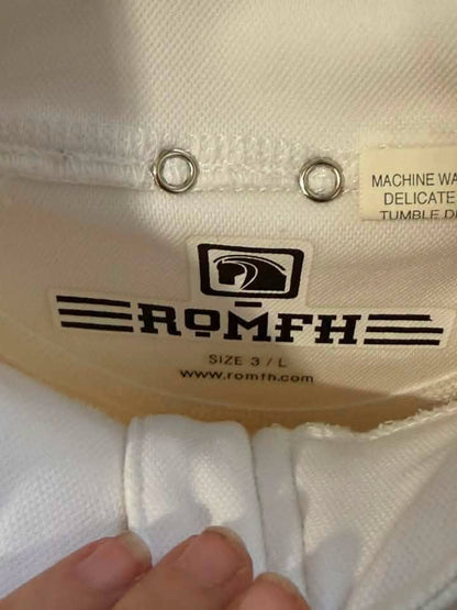 Romfh Women’s Short Sleeve Riding Show Shirt – White