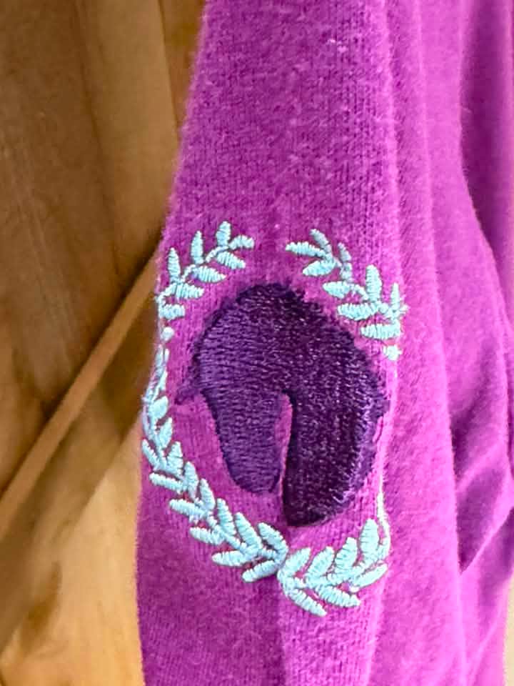 Irideon Women’s Long Sleeve Riding Polo – Purple