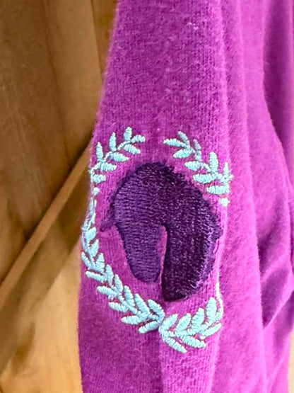 Irideon Women’s Long Sleeve Riding Polo – Purple