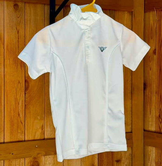 TuffRider Children’s Short Sleeve Show Shirt – White – Kids