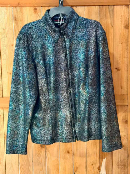 Hobby Horse Limited Edition Metallic Western Show Jacket – Black/Blue Shimmer – 1X – NWT