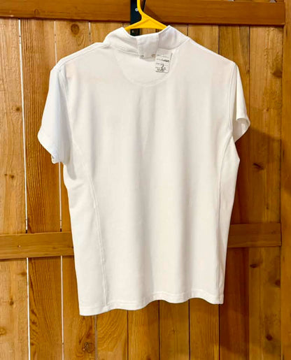 Romfh Women’s Short Sleeve Riding Show Shirt – White
