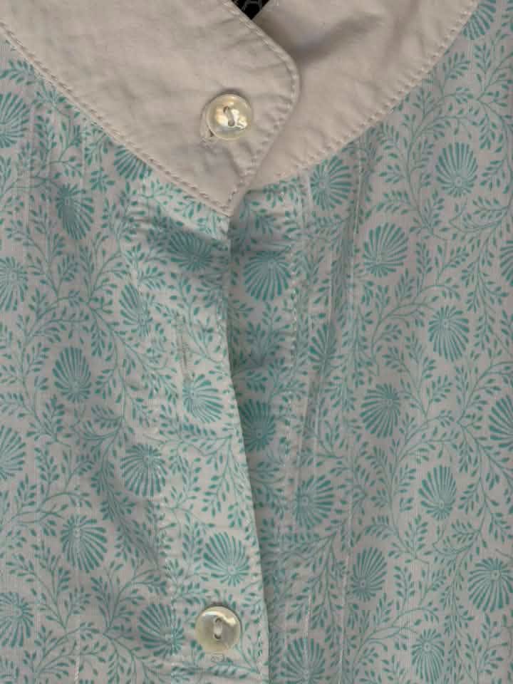 Arista Women’s Short Sleeve Show Shirt – Aqua Floral