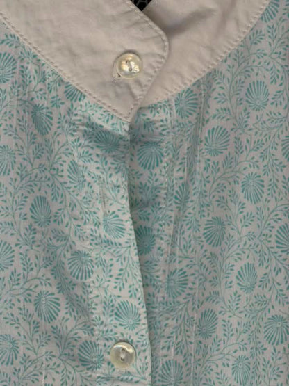 Arista Women’s Short Sleeve Show Shirt – Aqua Floral