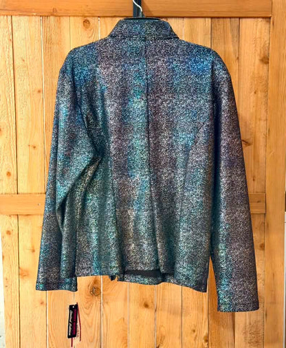 Hobby Horse Limited Edition Metallic Western Show Jacket – Black/Blue Shimmer – 1X – NWT